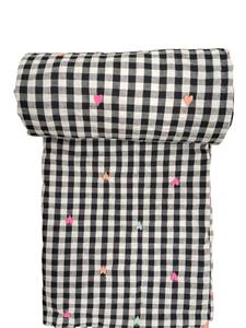 Tela de Algodón Tejido a Cuadros Blancos y Negros, Transpirable y Ligera, para Confección de Vestidos y Ropa de Mujer y Niña - Product Image 2