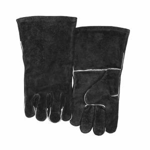 Gants de soudure en cuir de vachette pleine fleur robustes pour la sécurité industrielle, protection individuelle, lutte contre les incendies, gants durables pour four et grillades - Product Image 6