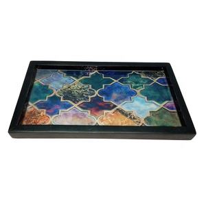 High Quality Wood Serving Tray With Modern Rope Design Top Standard Christmas Holiday <b>Gift</b> for Home Decor Art Theme for Hotels - Product Image 4