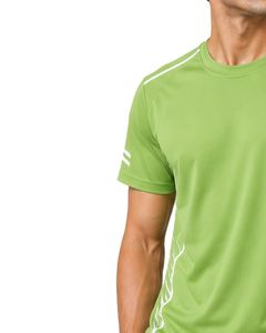 T-shirt de sport vert personnalisé pour homme, séchage rapide, respirant, pour la gym, le fitness, la course à pied, l'entraînement athlétique, en polyester, vêtement de sport - Product Image 3