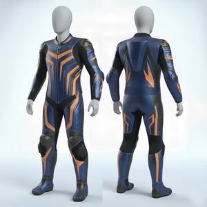 Combinaison de protection pour garçons, tenue de course, combinaison durable, légère et confortable, en cuir véritable, vestes de moto - Product Image 3