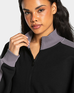 Conjunto Deportivo de Fútbol para Mujer al por Mayor, Chaqueta con Cremallera de Poliéster y Algodón, Pantalones Deportivos, Ropa Deportiva Informal con Paneles en Contraste para Entrenamiento de Fútbol - Product Image 6