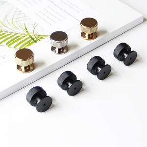 Precio de Fábrica: Perilla Redonda Moderna de Aleación de Zinc con Diseño Moleteado para Muebles, Herraje Decorativo para Cocina y Baño - Product Image 2