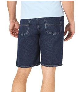 Shorts en jean bleu classique pour homme, taille mi-haute, décontracté, respirant, 100 % coton, extensible, mode estivale, confortable pour le quotidien - Product Image 4