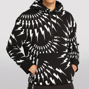 Sudadera con Capucha para Hombre, Manga Larga, 100% Algodón, Forro Polar, Cierre de Cremallera, Bolsillos, Cordón Ajustable, Diseño Tie-Dye Personalizado, Secado Rápido - Product Image 6