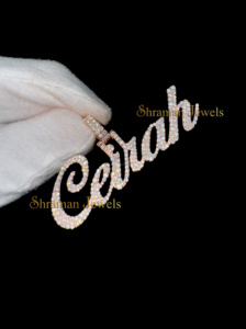 Pendentif en diamant Moissanite personnalisé unisexe 2.73 TCW glacé argent 925 plaqué or rose à la mode attrayant pendentifs fins breloques - Product Image 3