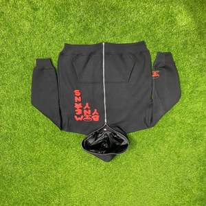 Sweat à capuche zippé OEM personnalisé en molleton épais style vintage streetwear avec impression en relief, broderie et design délavé à l'acide - Product Image 4