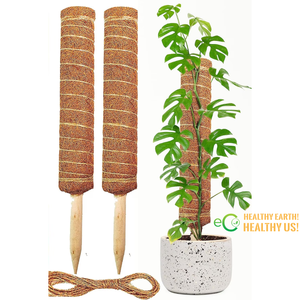 Eco2go Poteau en fibre de coco durable - Supports de plantes extensibles écologiques pour jardin intérieur et extérieur - Product Image 3