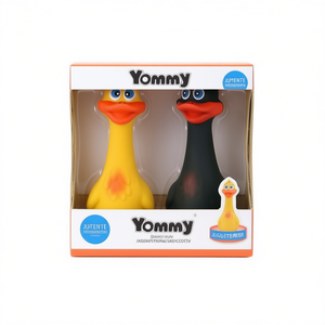 Jouet en latex Yommy en forme de canard 18 cm pour jeu interactif avec animaux de compagnie - Product Image 2