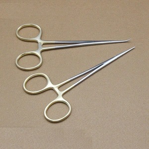 1pcs Medical Microvascular Hemostatic Stainless Steel Straight Bending Double Eyelid Fat Surgical <b>Pliers</b> Forceps Instrument <b>Set</b> - Product Image 6