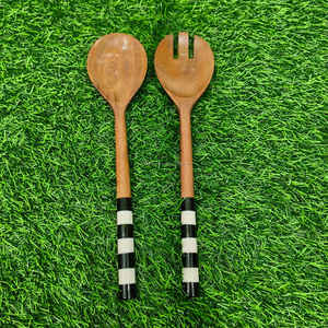 Juego de Espátulas de Madera de Lujo Premium, Ecológicas, Hechas a Mano, Utensilios de Cocina para Fiestas a Precio Económico - Product Image 4