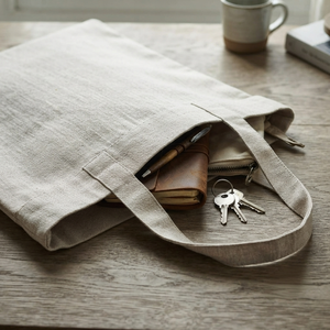 Sac fourre-tout en toile de coton EcoDari Fashion avec fermeture éclair, sac de shopping et de transport réutilisable pour un rangement sécurisé - Product Image 6