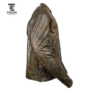 Nueva Llegada: Chaqueta de Cuero Genuino para Hombre, Estilo Casual con Cierre, Corte Ajustado, Alta Calidad - Product Image 2