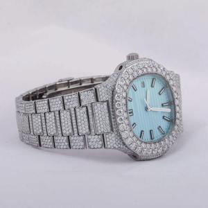ผ่านเครื่องทดสอบเพชร Moissanite ตามสั่งนาฬิกา VVS iced OUT Watch HIPHOP Moissanite สำหรับผู้ชาย - Product Image 2