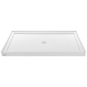 Piatto Doccia Rettangolare in Acrilico PVC Bianco 152x91 cm con Soglia Singola e Base Antiscivolo - Product Image 1