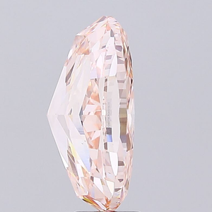 Fabrication de bijoux - Diamant ovale raffiné rose intense cultivé en laboratoire, certifié IGI, clarté VS1, taille excellente, diamant CVD non monté - Product Image 2