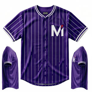 Camiseta de Béisbol Sublimada Personalizada, Tejido Transpirable de Alto Rendimiento, Impresión a Todo Color, Uniformes Deportivos, Dropshipping - Product Image 6