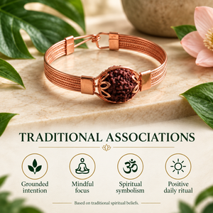 Bracelet chaîne en or rose plaqué or, avec pierres naturelles et perles ovales, jonc minimaliste pour femme - Product Image 4