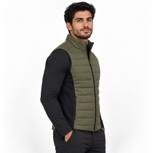 Chaleco Híbrido Acolchado para Hombre con Paneles Aislantes, Transpirable, Impermeable, con Tela Suave y Ajuste Cómodo para Viajes de Invierno - Product Image 3