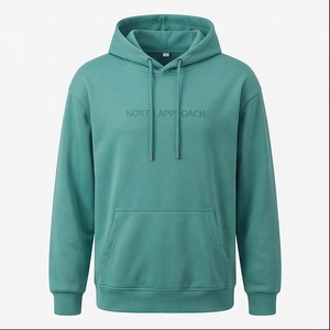 เสื้อฮู้ดผู้ชาย North Approach สีพื้น มีกระเป๋าหน้า ทรงปกติ สวมใส่สบายๆ สำหรับฤดูใบไม้ร่วง ผลิตจากผ้าฝ้าย 100% เฟรนช์เทอร์รี่ - Product Image 1