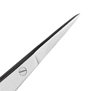 Barber Scissors 4 Inch Straight Sharp Blades Stainless Steel Ring Handle Professional Hair Cutting <b>Shears</b> Salon Grooming <b>Tool</b> - Product Image 4