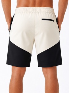 Shorts en coton pour homme, style streetwear, coupe ample, effet délavé, taille élastique, logo sérigraphié personnalisé, avec poches latérales. - Product Image 5