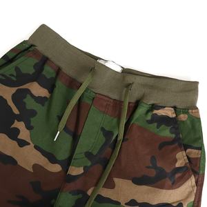 Hot Selling Summer Jungle Camouflage Pattern <b>Elastic</b> Waist Men's Above Knee Pants OEM Custom logo Outdoor Hunting Shorts - Product Image 4