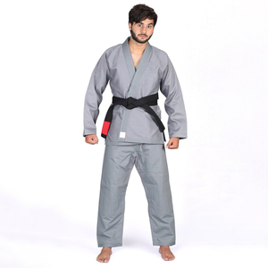 High Quality V-Neck Judo Uniforms Adults Custom Martial Arts Training Wear <b>Stretch</b> 100% Cotton Logo Printing Light Weight - Product Image 1