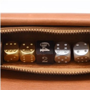 Handmade Luxury Leather Foldable Eco-Friendly Roll <b>Backgammon</b> Set Portable Travel <b>Board</b> Game Dice Chips Premium Leather - Product Image 5