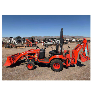 Mini Tractor de Dirección Deslizante BX23S, Retroexcavadora y Cargadora Frontal Todo en Uno con Bomba Hidráulica MOOG - Product Image 2