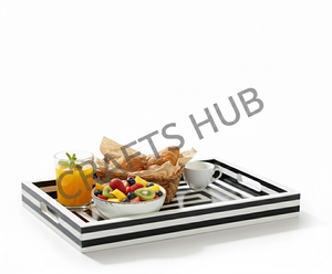 Lujo indio hecho a mano MTF RAISEN 12*12 "Té café bandeja cuadrada nuevo diseño multiusos Ideal para uso en restaurante en casa - Product Image 4