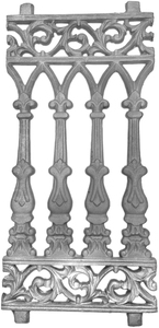 Nouvelle conception de balustrade sans cadre en fer forgé de luxe pour villa, balcon, escalier et terrasse - Product Image 1
