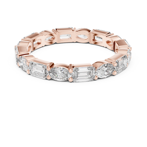 Anillo de Diamante Cultivado en Laboratorio de Corte Ovalado y Esmeralda Premium, Joyería Elegante para Novia, Proveedor Mayorista OEM - Product Image 1