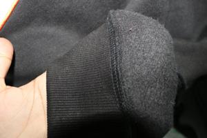 BENGALS BLACK <b>Mock</b> <b>Neck</b> Sweatshirt 100% WHITE Applique Embroidery wide <b>neck</b> Sweatshirt Finer Threads - Product Image 6