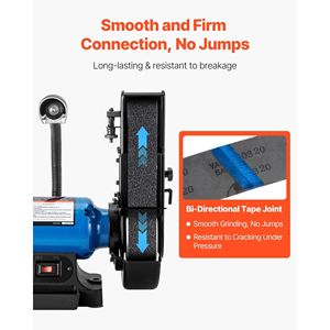 Set di 6 Nastri Abrasivi in Carburo di Silicio da 2 x 42 Pollici, Ciascuno con 36, 40, 60, 80, 100, 120 Grane Assortite per Levigatrice a Nastro - Product Image 4