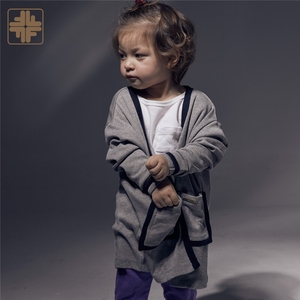 ODM Custom Print Rolled <b>Edge</b> Female Kids Girls <b>Cardigan</b> Jackets - Product Image 3