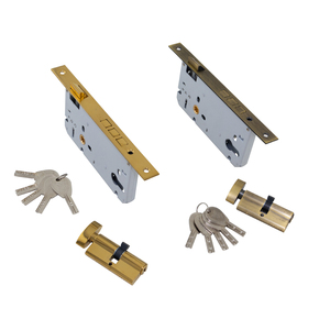 Corps de serrure en laiton moderne, durable, insonorisé, facile à installer, accessoires de quincaillerie de porte, serrure à mortaise de sécurité pour la maison - Product Image 1