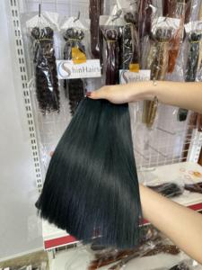 Extensions de cheveux humains vietnamiens bruts, grade 12A, double trame, couleur naturelle, lisses comme des baguettes, marque SHIN HAIRS, pour femmes noires, vente en gros - Product Image 3