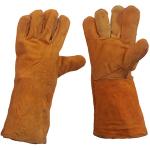 Wholesale best quality Cheap price high quality Men Best Welding Gloves Winter Work Gloves with Cow <b>Split</b> Leather - Product Image 5