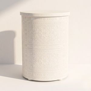 Mesa auxiliar con incrustaciones de hueso, diseño único y diferente para decoración de habitaciones, muebles para el hogar, mesas auxiliares elegantes disponibles. - Product Image 2