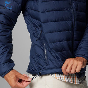 Wholesale Men'<b>s</b> Hooded Puffer <b>Jacket</b> Lightweight Quilted Windproof Winter Casual <b>Jacket</b> Polyester Filling Zipper Closure - Product Image 5