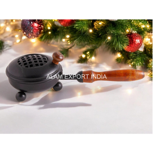 Polished Finishing Handle Design Black Incense <b>Burner</b> Iron Metal With Wooden Material Design Room <b>Fragrance</b> Design Lowest Prices - Product Image 6