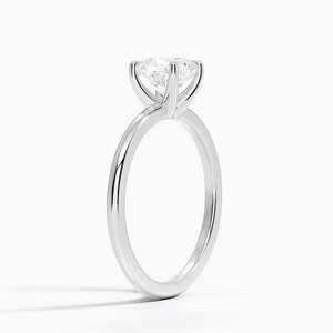 Bague BOJ 72 en argent 925 avec halo de pierres et griffes, solitaire en moissanite 2 carats couleur D VVS1 certifiée GRA, prix bas - Product Image 2