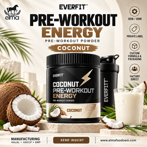Concentrado de Proteína de Suero de Leche Elma Food 1KG Sin Azúcar Añadido 50 Porciones Fórmula de Crecimiento Muscular con BCAA Proteína en Polvo Sin GMO - Product Image 1