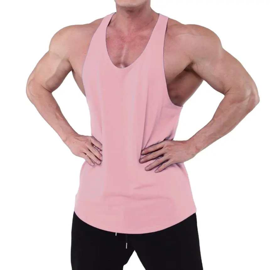 Customized Breathable Fabric Workout Plain Gym Guys Tank Tops Wholesale Best Men's Tank Top GYM Sportswear Vest Stringer