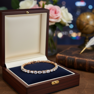 High Quality Mixed Cut Lab Grown Diamond Tennis Bracelet 10K Gold Womens IGI Certified Luxury Jewelry Gift <b>Wife</b> Mahant Gems - Product Image 6
