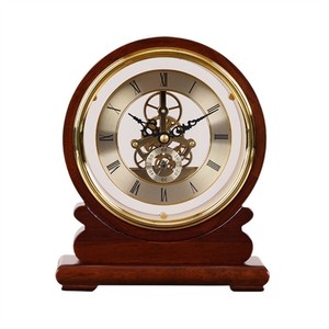 Traditional Walnut Wood <b>Wall</b> and <b>Desk</b> Clocks with Brass Hardware | OEM Custom Wholesale by Aqudus Saleem India - Product Image 2