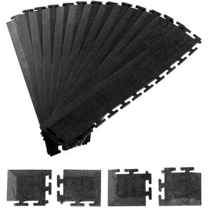 Kit di Transizione per Pavimenti di Garage e Hotel - 12 Bordi e 4 Angoli - Bordi Modulari in PVC Robusto Antiscivolo - Product Image 1