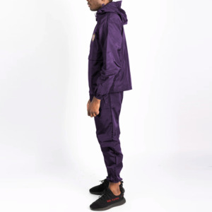 2025 Mens Winter Printed Solid Cotton Windproof Trouser Jacket Jogger <b>Set</b> 2 in 1 Windbreaker Tracksuits Custom Logo - Product Image 2