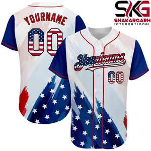 Camiseta de béisbol personalizada con salpicaduras de pintura, nombre y número impresos, ropa deportiva de equipo, camisa uniforme con botones - Product Image 6